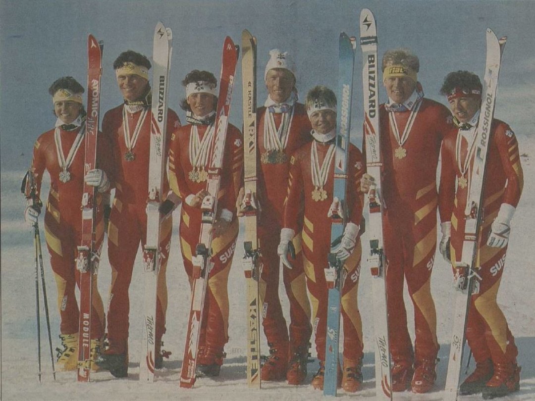 En 1987 à Crans-Montana, les skieuses et skieurs suisses n'ont laissé que des miettes à leurs adversaires. 